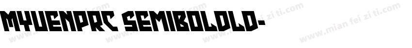 MYuenPRC SemiBoldld字体转换